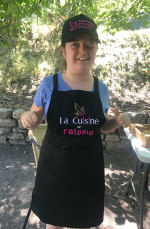 Tablier de cuisine de la colombe brodé